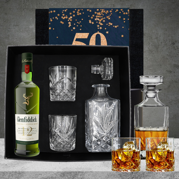 Happy 50th Birthday Decanter Hamper For Him