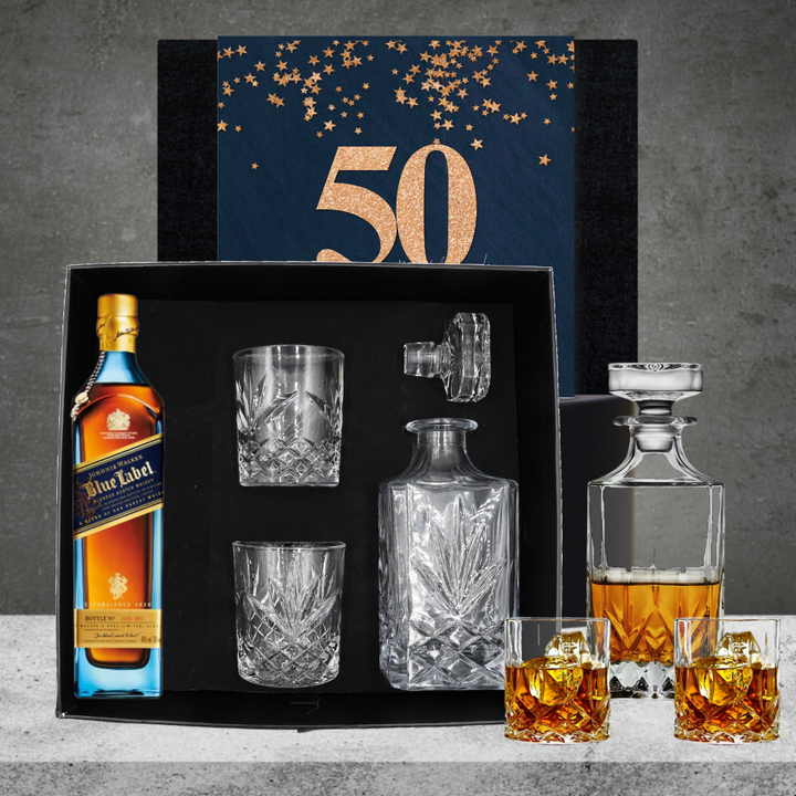 Happy 50th Birthday Luxury Decanter Hamper