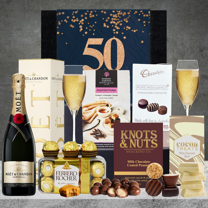 Happy 50th Birthday Moet Celebration Hamper 