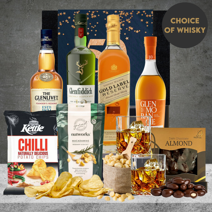 Happy 50th Birthday Premium Whiskey Hamper