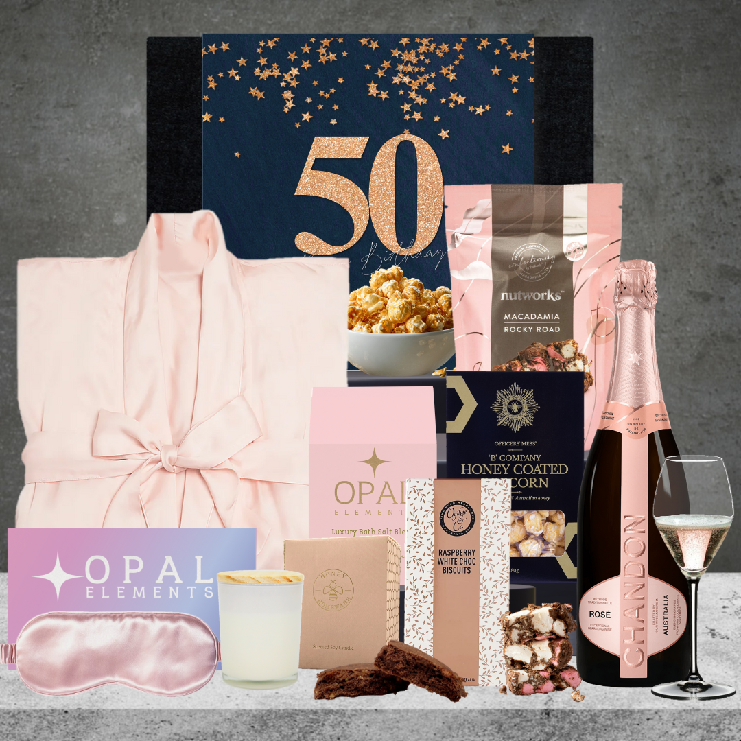 Happy 50th Birthday Self Care Hamper For Her