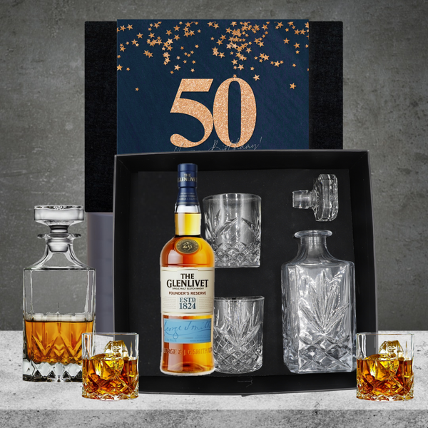 Happy 50th Birthday Single Malt Whiskey Hamper