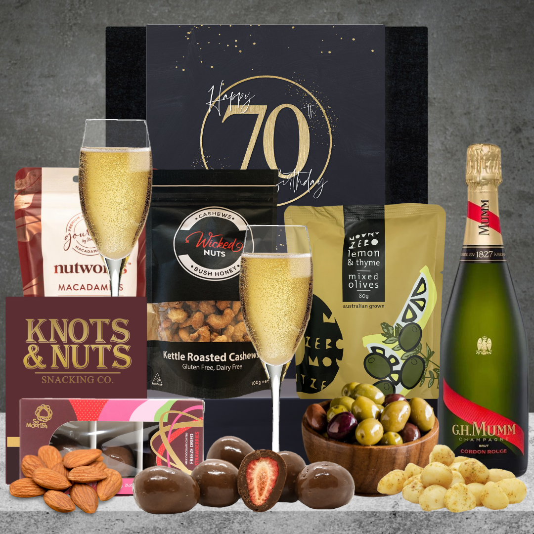 Happy 70th Birthday G H Mumm Champagne Hamper