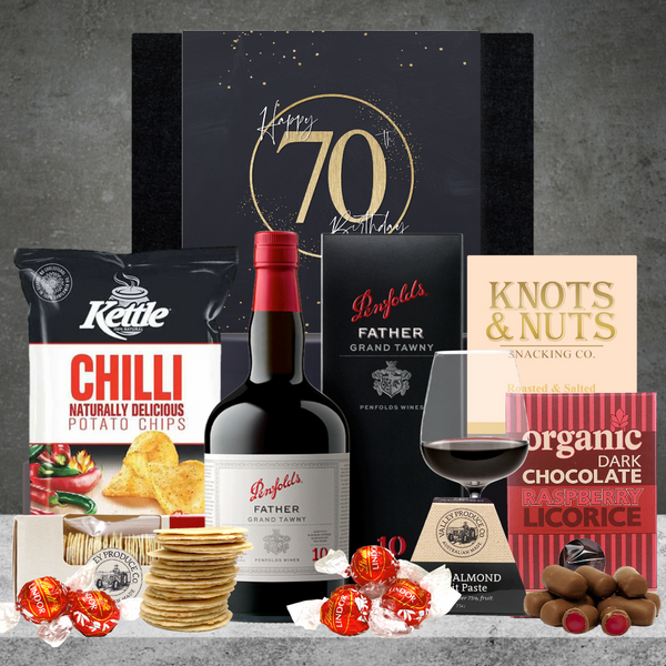 Happy 70th Birthday Port & Nibbles Hamper