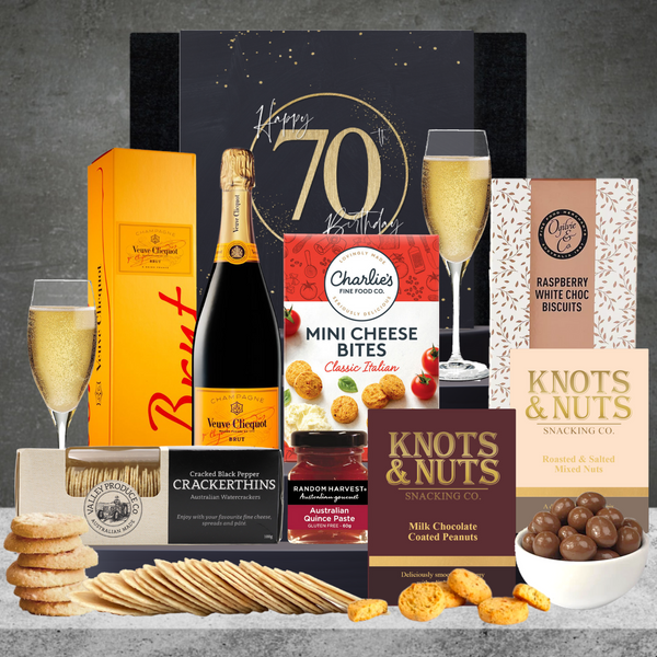 Happy 70th Birthday Veuve Hamper For Her