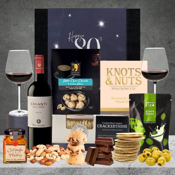 Happy 80th Birthday Chianthi Wine Hamper