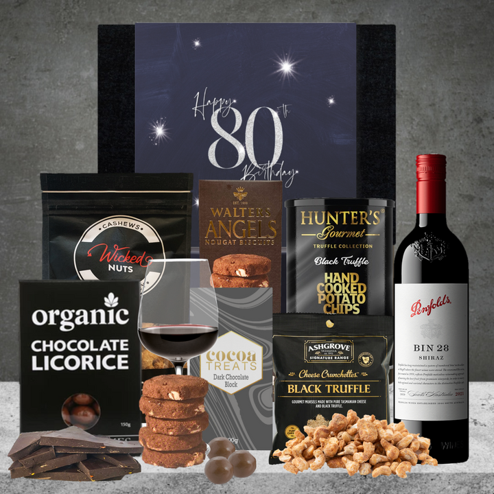 Happy 80th Birthday Luxury Penfolds Wine Hamper