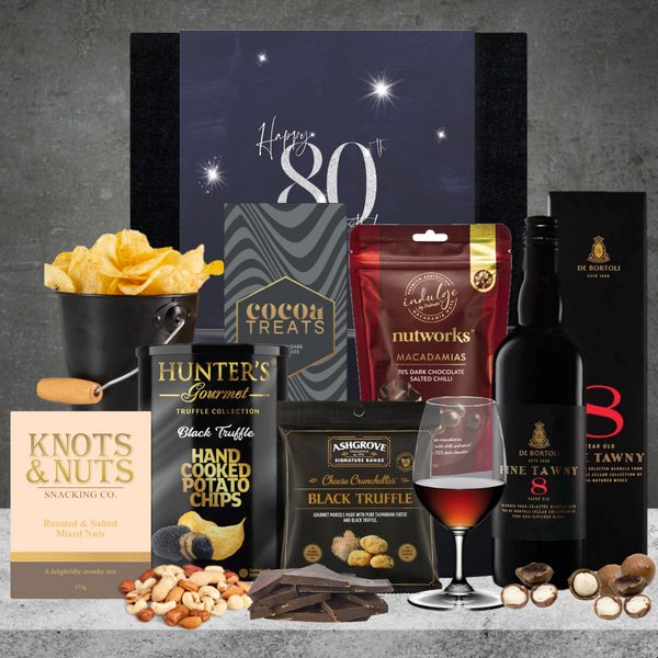 Happy 80th Birthday Luxury Port Hamper