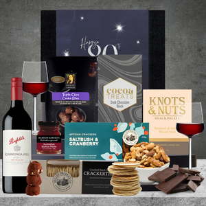 Happy 80th Birthday Red Wine Hamper