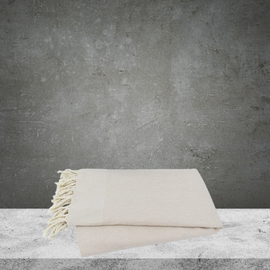 Herringbone Turkish Towels – Organic, Soft & Handwoven Beige