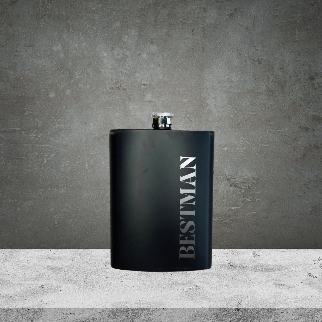 Hip Flask Best Man Stainless Steel 200ml