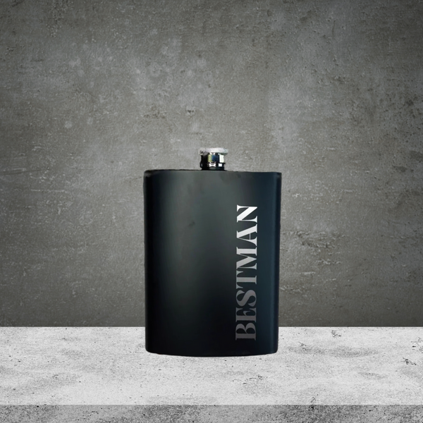 Hip Flask Best Man Stainless Steel 200ml