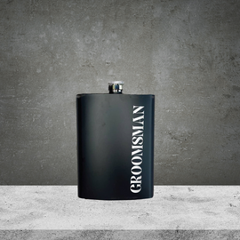 Hip Flask Groomsman Stainless Steel 200ml