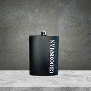 Hip Flask Groomsman Stainless Steel 200ml