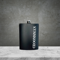 Hip Flask Groomsman Stainless Steel 200ml