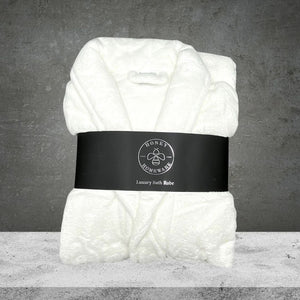 Honey Homeware Luxury White Bathrobe