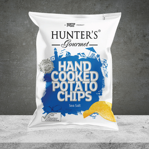 Hunter's Gourmet Hand Cooked Sea Salt Potato Chips 125g