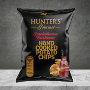 Hunter's Gourmet Hand Cooked Smokehouse Barbecue Potato Chips 125g
