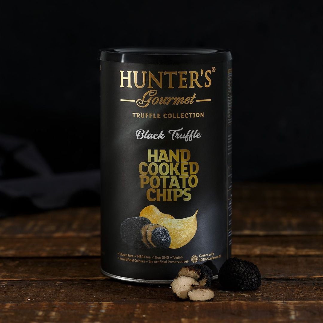 Hunter's Gourmet Black Truffle Potato Chips 125g