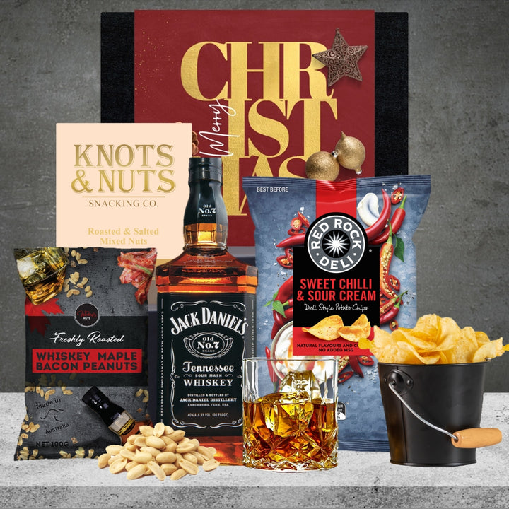 Jack Daniels No. 7 Christmas Whisky & Snack Hamper