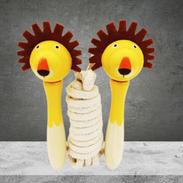 Kaper Kidz Wooden Jungle Animals Skipping Rope
