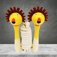 Kaper Kidz Wooden Jungle Animals Skipping Rope