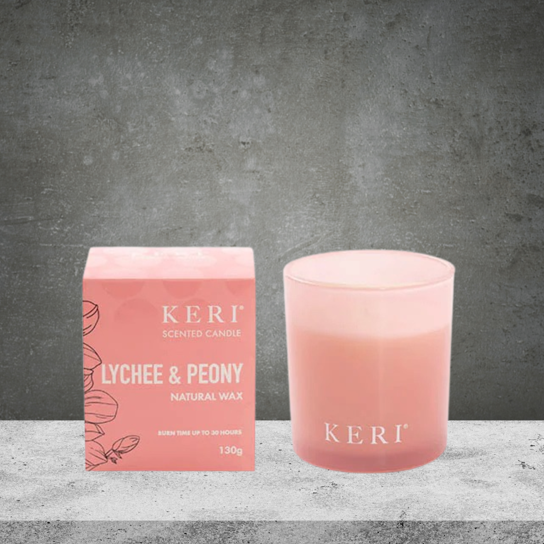 Keri Scented Candle Palm Land Lychee & Peonoy 130g