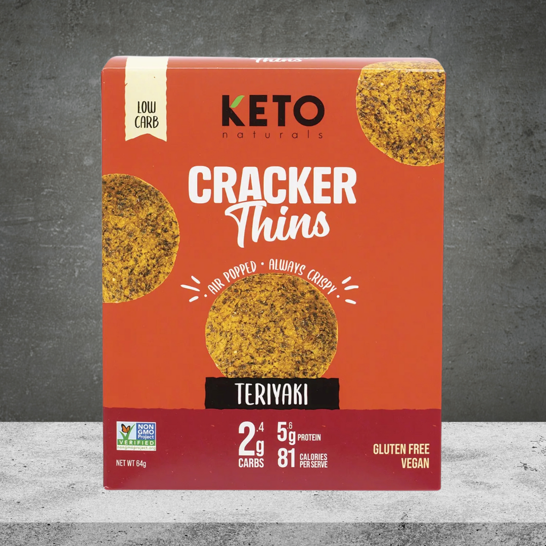 Keto Naturals Teriyaki Cracker Thins 64g
