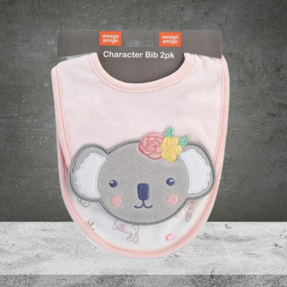 Kimmy Koala Weegoamigo Character Bib 2pk