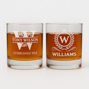 Laser Engraved Whisky Glass