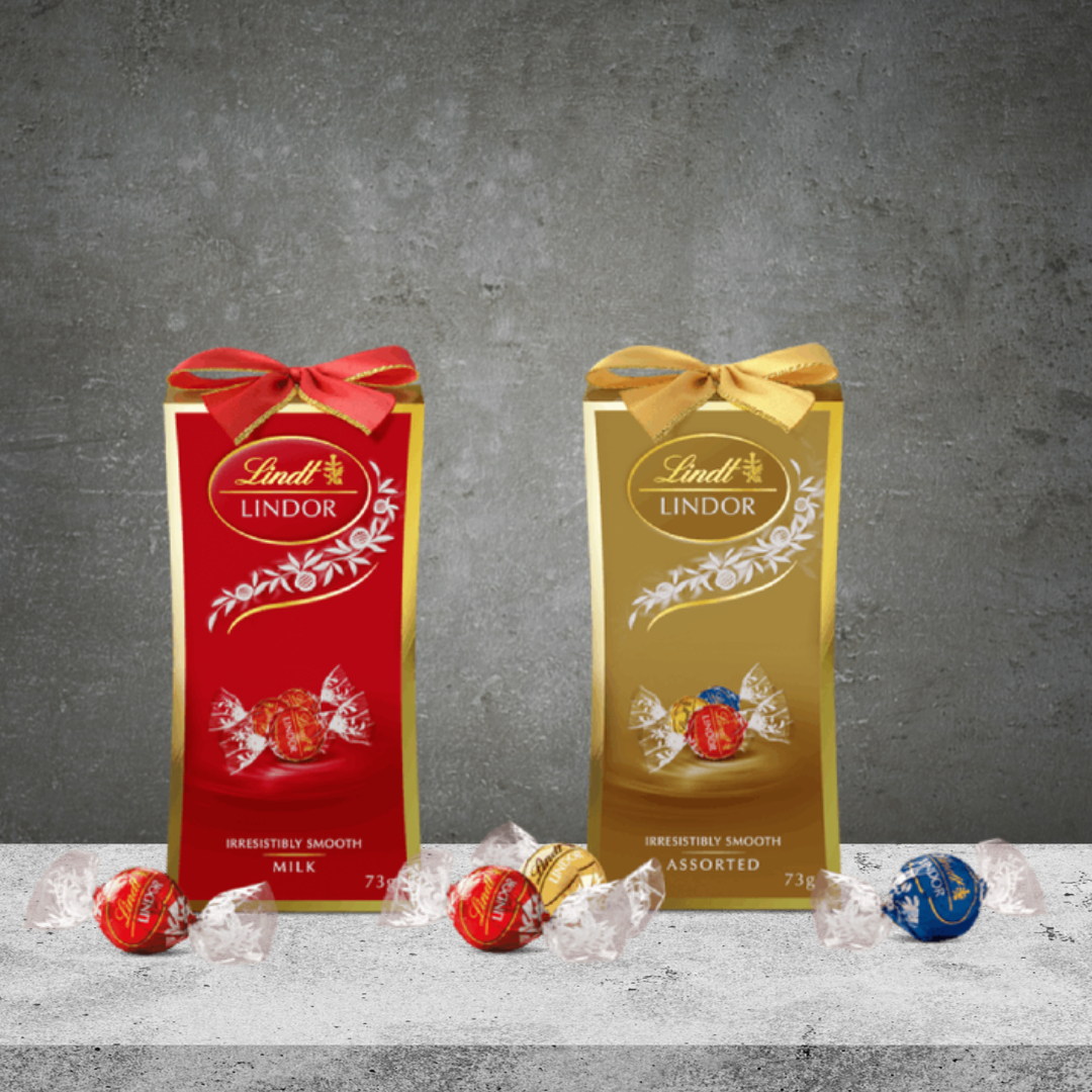 Lindor Ribbon Mixed Gift Case Red 73g