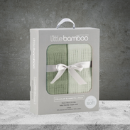 Little Bamboo Cellular Blanket 2pk - Bay Leaf