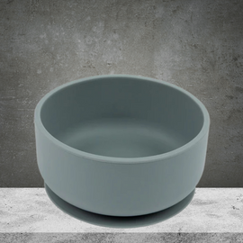 Living Textiles Silicone Bowl - Dusty Blue