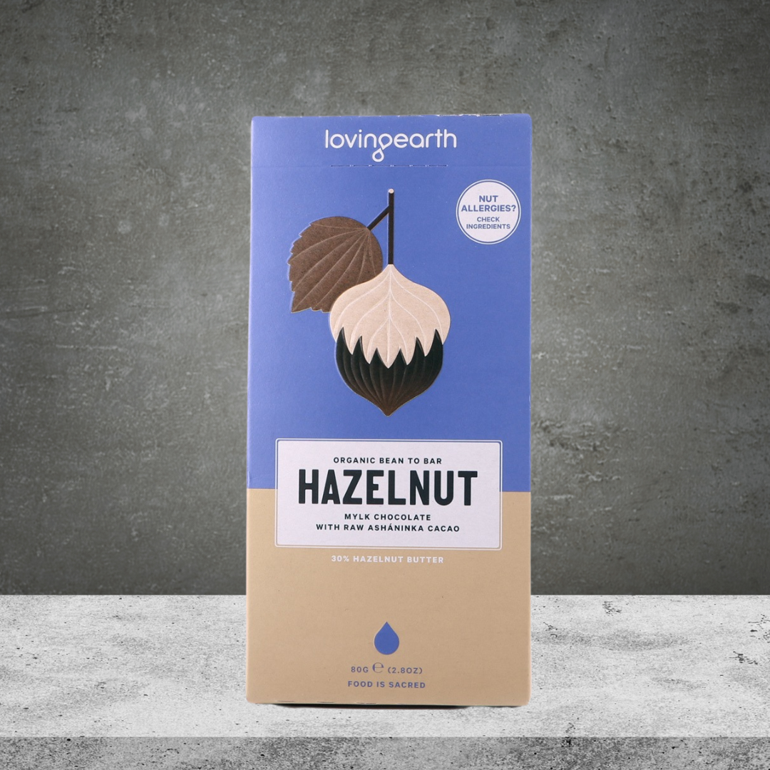 Loving Earth Organic Hazelnut Milk Chocolate 80g