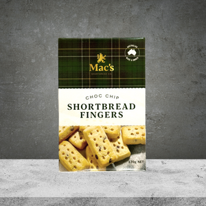 Mac's Everyday Biscuits Choc Chip Shortbread Fingers 170g