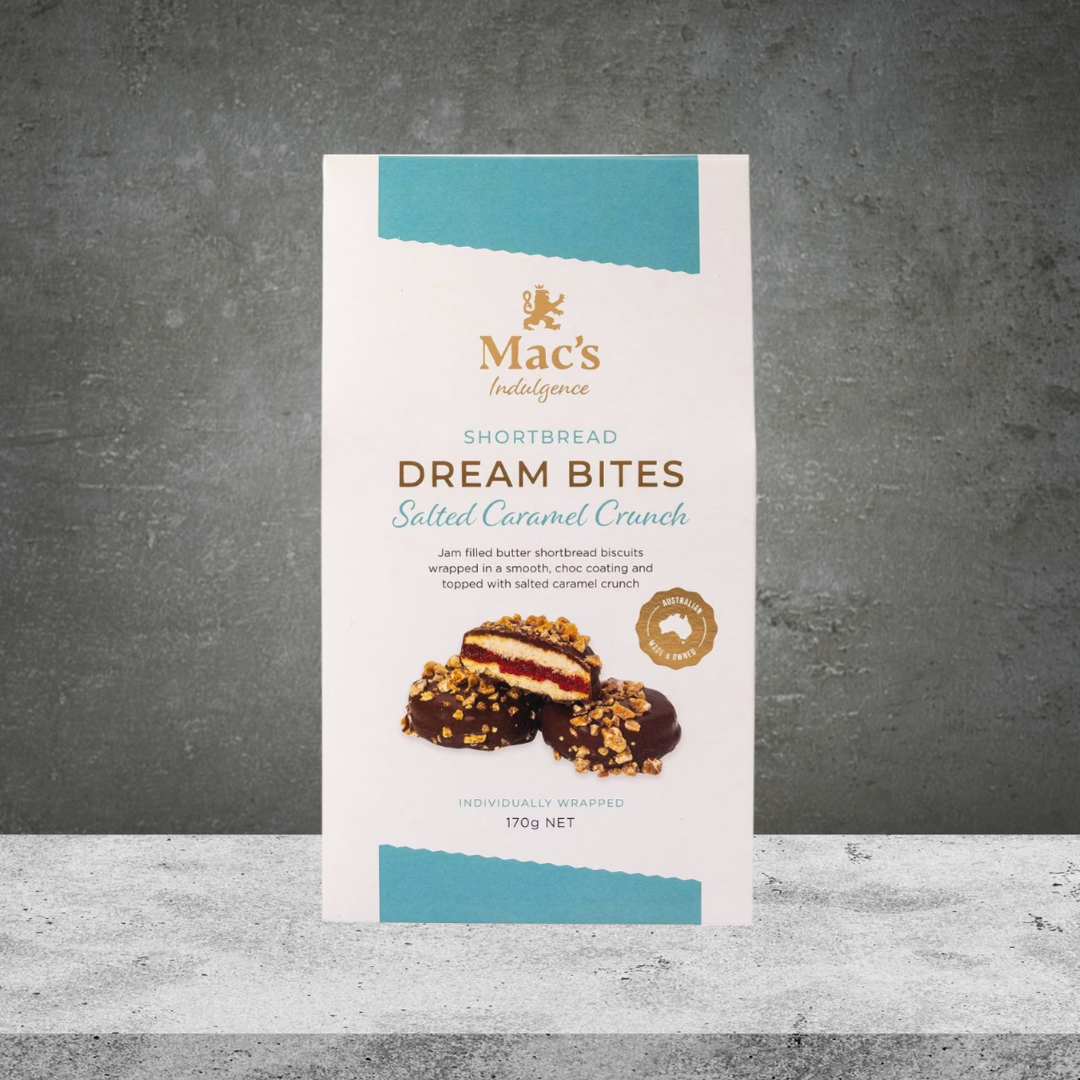 Mac's Shortbread Dream Bites Salted Caramel Crunch 170g