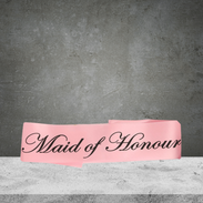 Maid of Honour Sash