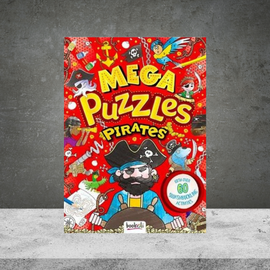 Mega Puzzles Pirates Colouring Book