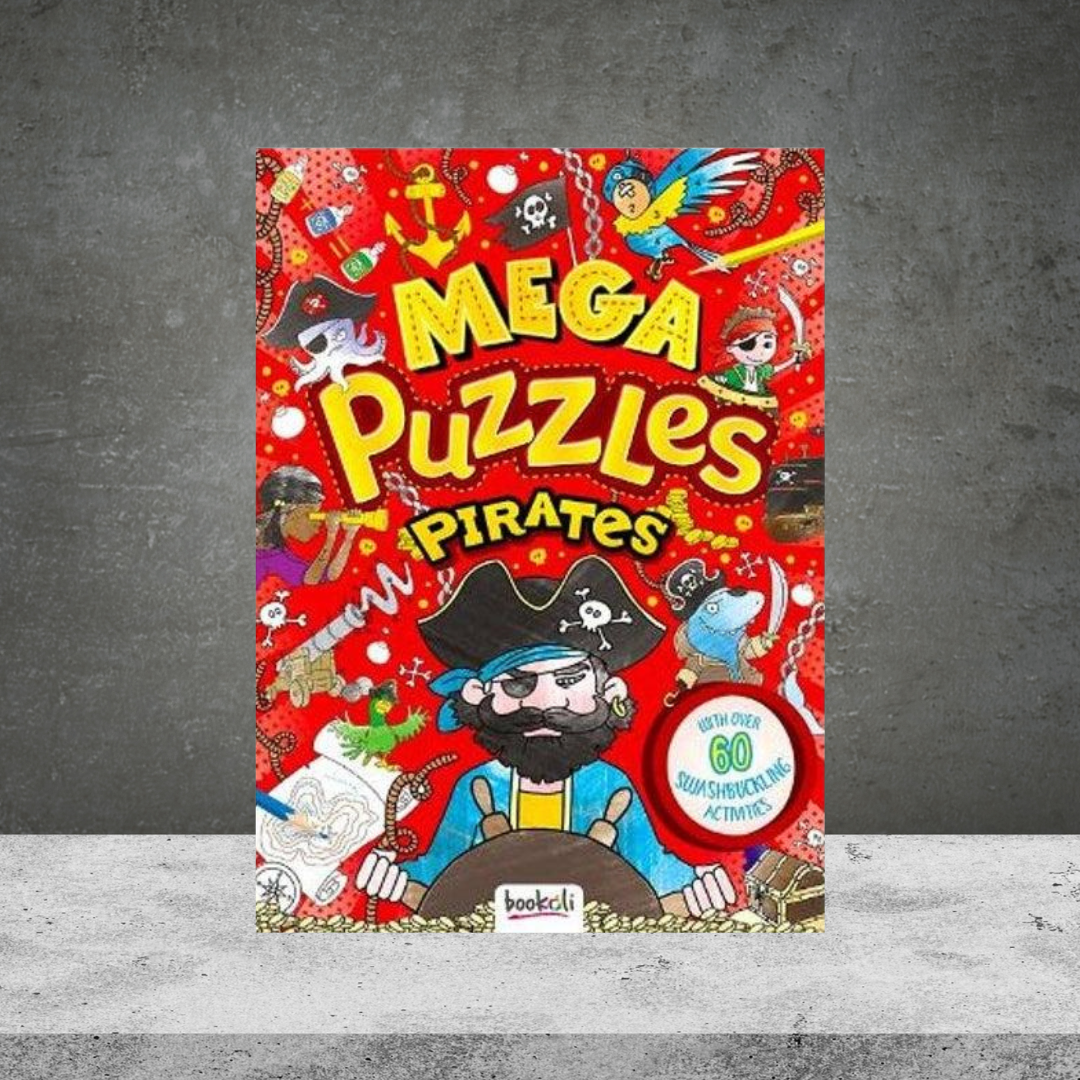 Mega Puzzles Pirates Colouring Book