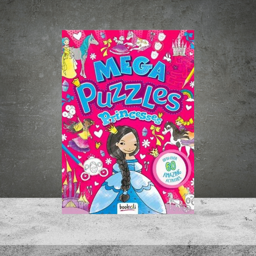 Mega Puzzles Princesses Book