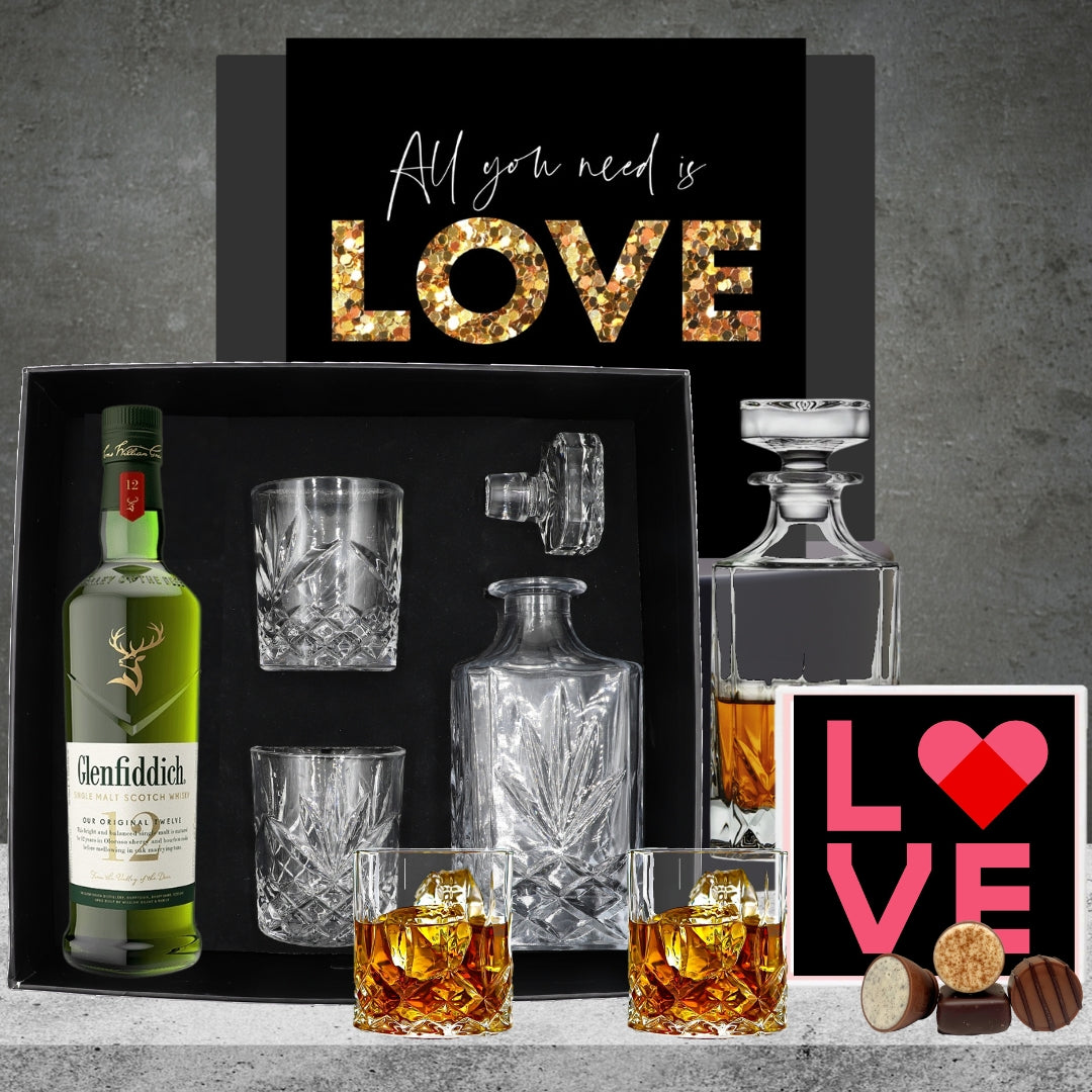 Men Love Glenfiddich Decanter Valentines Hamper Featured Image