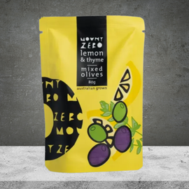 Mount Zero Olives Lemon & Thyme Marinated 80g