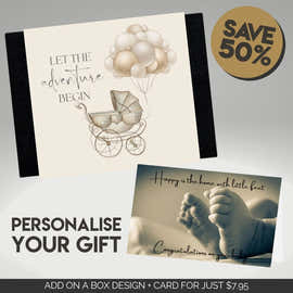 New Baby Adventure Sleeve + Card Bundle