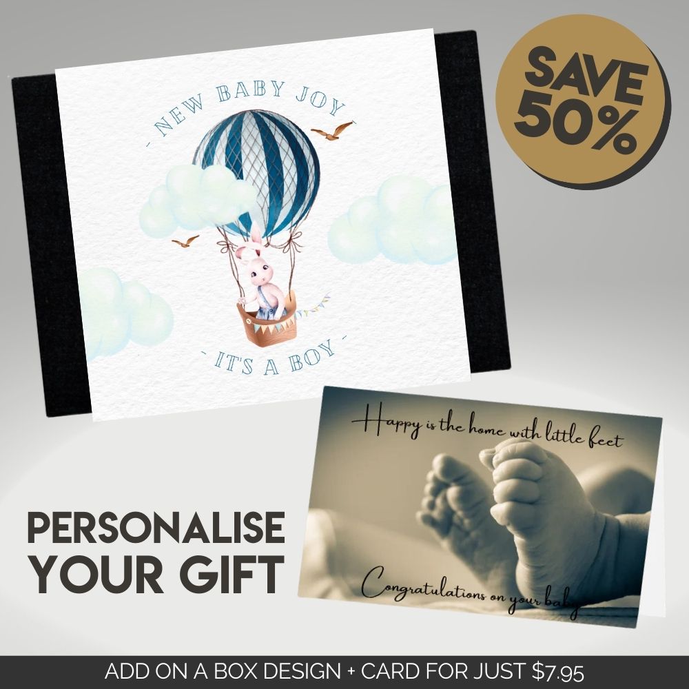 New Baby Boy Sleeve + Card Bundle