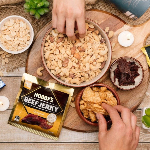 Nobby's Beef Jerky 25g & Peanuts 