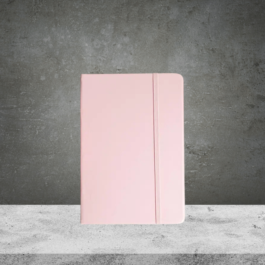 Notebook Pink Leather-look A5