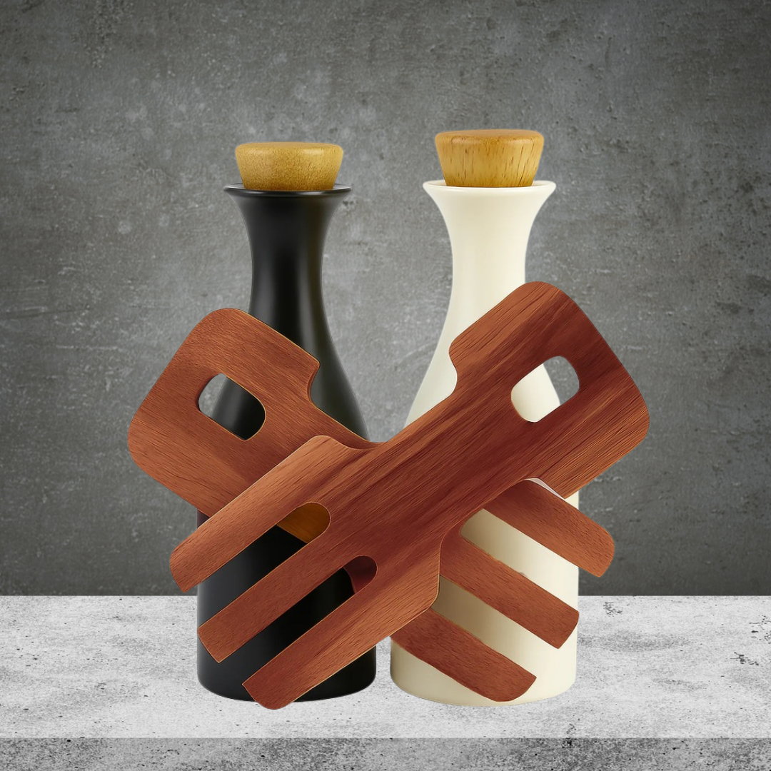 Ost & Vin 4pc Salad Claws And Salad Dressing Bottles 15c