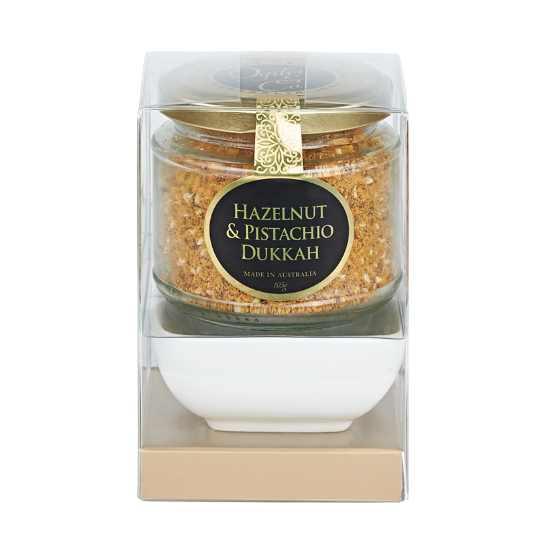 Ogilvie & Co Dukkah Hazelnut & Pistachio Dipping Bowl Set 105g