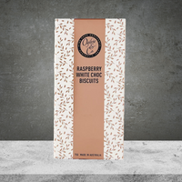 Ogilvie & Co Raspberry & White Choc Biscuits 75g