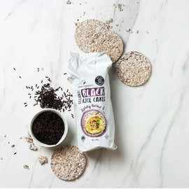 Organic Black Rice Cakes, Lightly Salted 110g - view 2